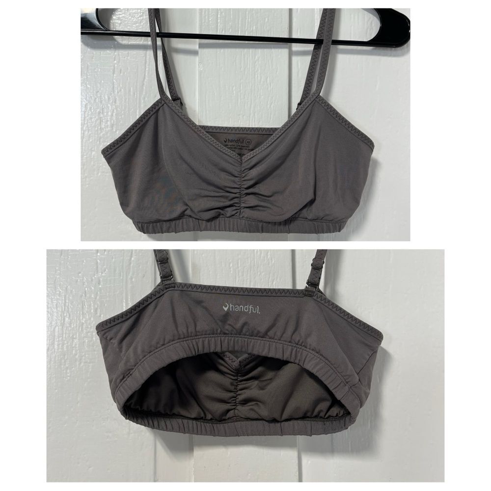 Handful Grey Adjustable Sweat wicking  Bra size XS